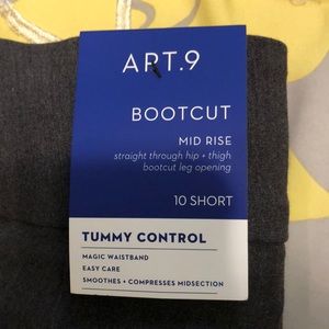 Apt. 9 Bootcut Midrise charcoal Dress Pants